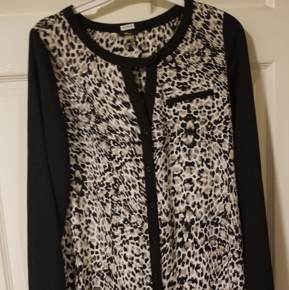 Leopard print blouse